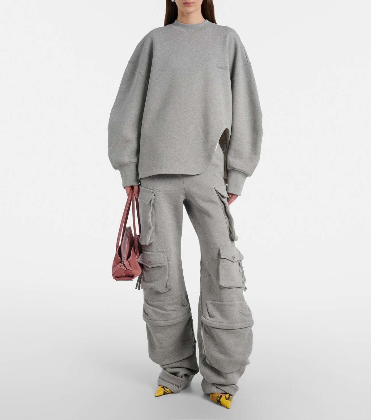 The Attico Oversized cotton jersey sweatshirt