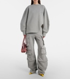 The Attico Oversized cotton jersey sweatshirt