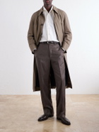 De Petrillo - Cutaway-Collar Brushed Cotton-Twill Shirt - White