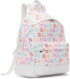 Balmain Kids Multicolor Logo Backpack
