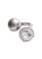 Jean Paul Gaultier Crystal-embellished Ring Silver
