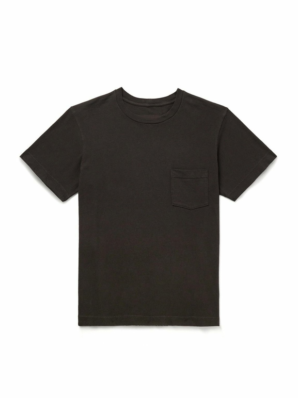 Photo: Nili Lotan - Brandon Cotton-Jersey T-Shirt - Brown