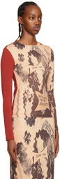 ELLISS Beige Cosmic Vibes Long Sleeve T-Shirt