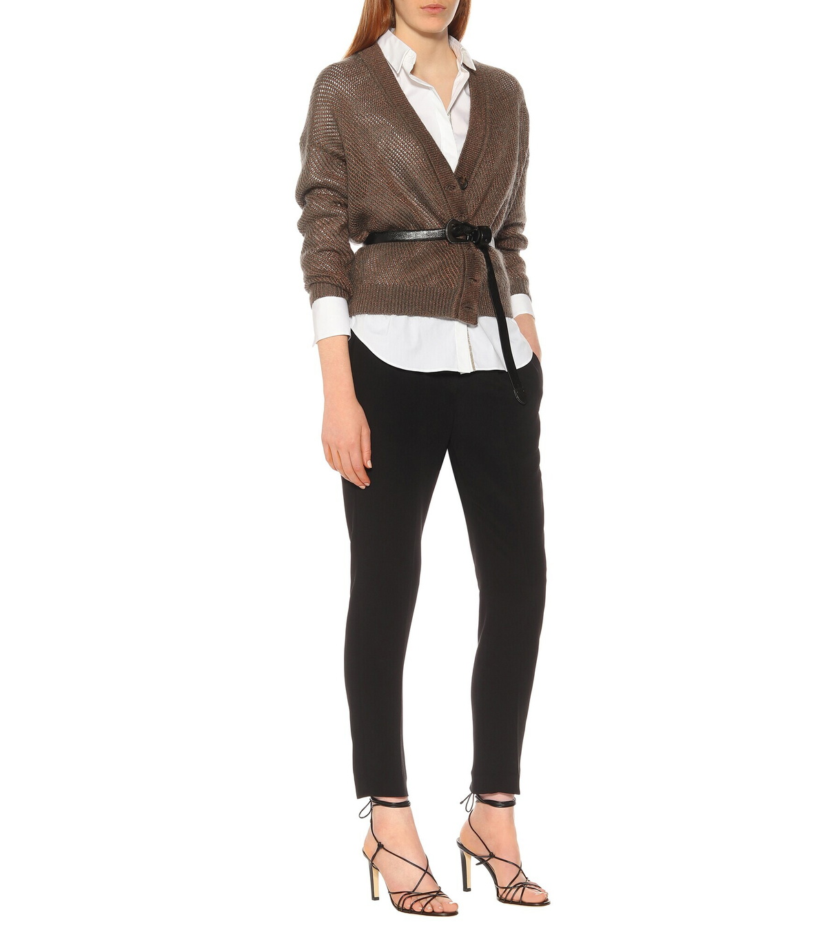 Brunello Cucinelli - Silk-blend cropped pants