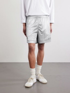Acne Studios - Ronso Sport Straight-Leg Logo-Print Jersey Shorts - Gray
