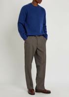 Wax London Bayham Houndstooth Tapered-leg Trousers Brown