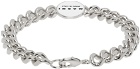 Marni Silver & White Logo Chain Bracelet