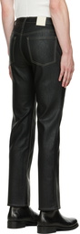 Séfr SSENSE Exclusive Black Londré Faux-Leather Trousers