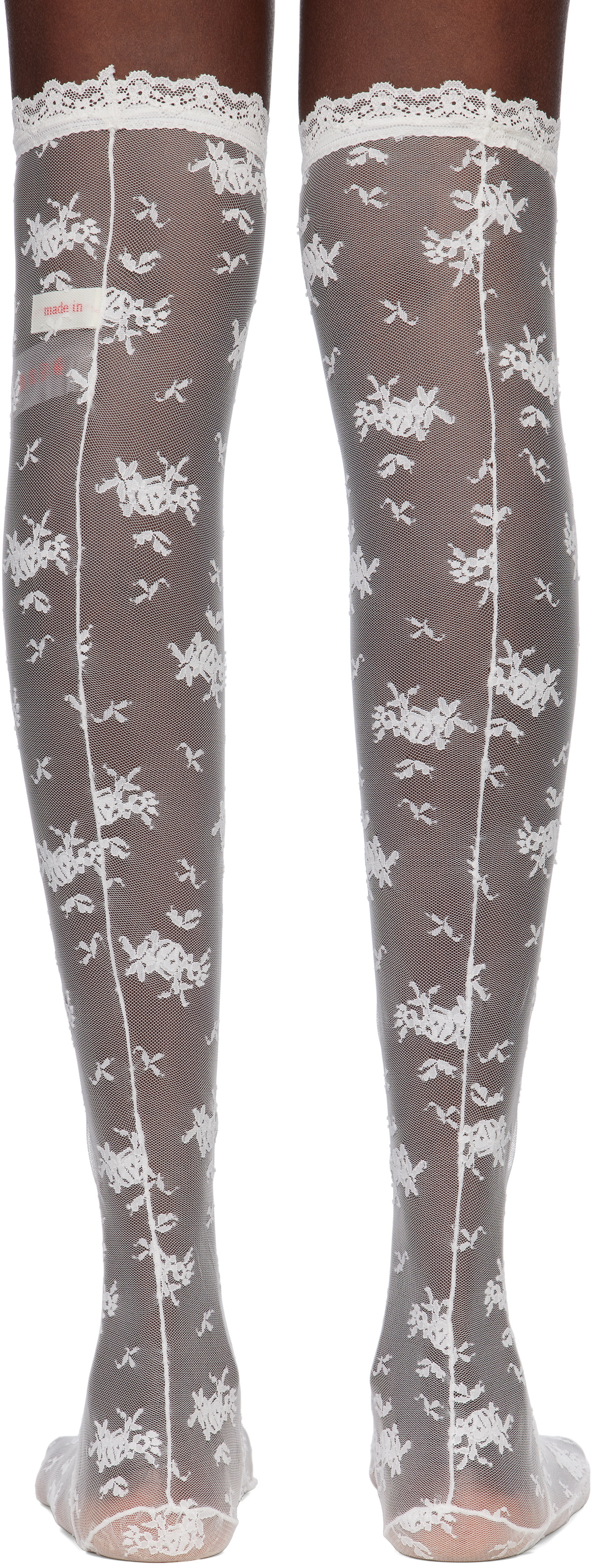 Yuhan Wang White Lace Socks