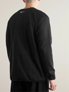 Nike Training - Logo-Print Cotton-Blend Jersey Sweatshirt - Black