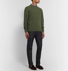 Sid Mashburn - Ribbed Mélange Wool Sweater - Green