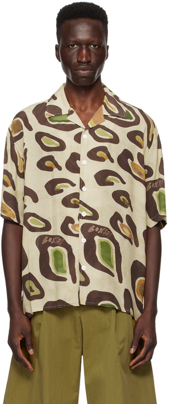 Photo: Bonsai Beige & Brown Printed Shirt