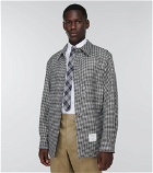 Thom Browne - Checked knit wool tie