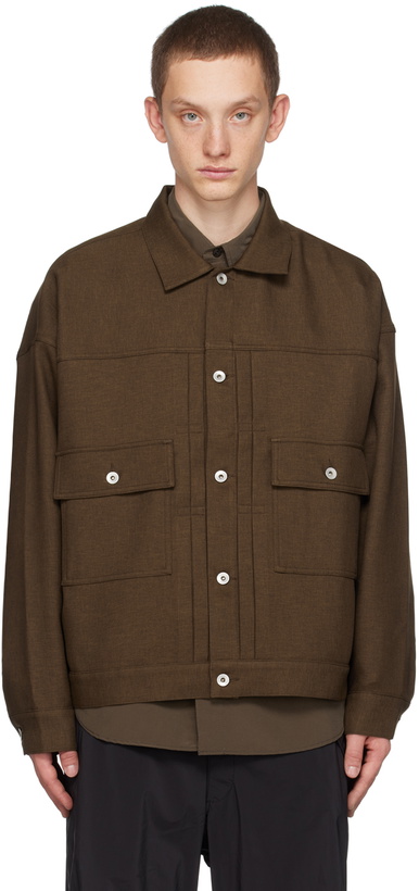 Photo: meanswhile Brown Pleated Jacket