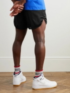Y,IWO - Hardwear Straight-Leg Logo-Print Satin Shorts - Black