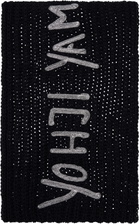 Y-3 Black Oversized Chunky Knit Scarf