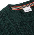 Burberry - Cable-Knit Cashmere Sweater - Green