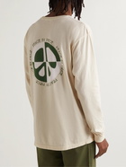 Afield Out® - Peace Garment-Dyed Printed Cotton-Jersey T-Shirt - Neutrals