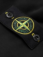 Stone Island - Logo-Appliquéd Cotton-Jersey Hoodie - Black
