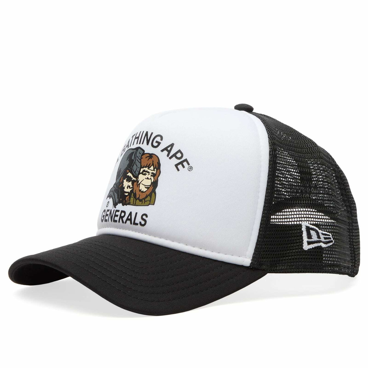 BAPE Yellow & Beige 1st Camo Shark Mesh Cap A Bathing Ape