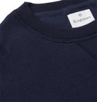 Kingsman - Stripe-Trimmed Fleece-Back Cotton and Cashmere-Blend Sweatshirt - Blue
