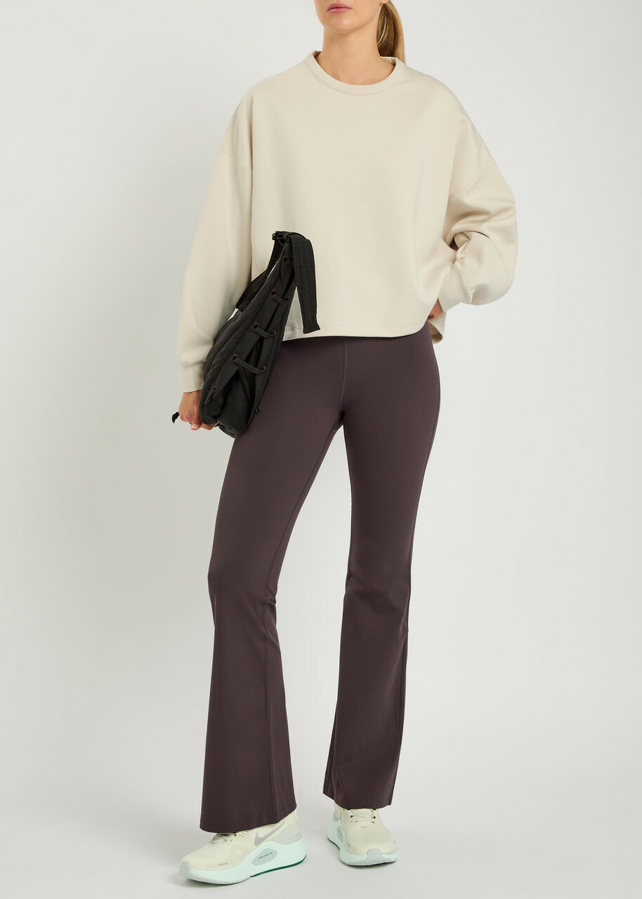 Nike Cropped Jersey Sweatshirt Beige