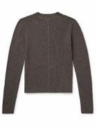 Rick Owens - Ribbed Recycled-Cashmere and Wool-Blend Sweater - Brown