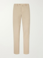 Kiton - Straight-Leg Lyocell-Blend Trousers - Neutrals