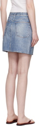 rag & bone Blue Miramar Ponte Miniskirt