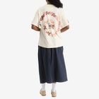 Story mfg. Women's Grateful T-Shirt in Ecru Earth Trip Spiral