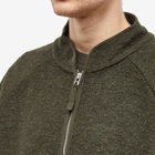 Folk Men's Puzzle Fleece in Olive Wool Mix