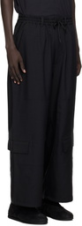 Y-3 Black Sport Uniform Straight Leg Cargo Pants