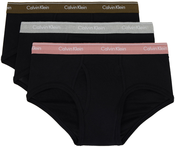 Photo: Calvin Klein Underwear Three-Pack Black Briefs