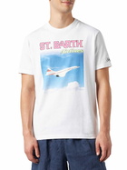 MC2 Saint Barth Man Cotton T-shirt With St.barth Airlines Print
