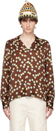 Bode Brown Bubble Dot Shirt