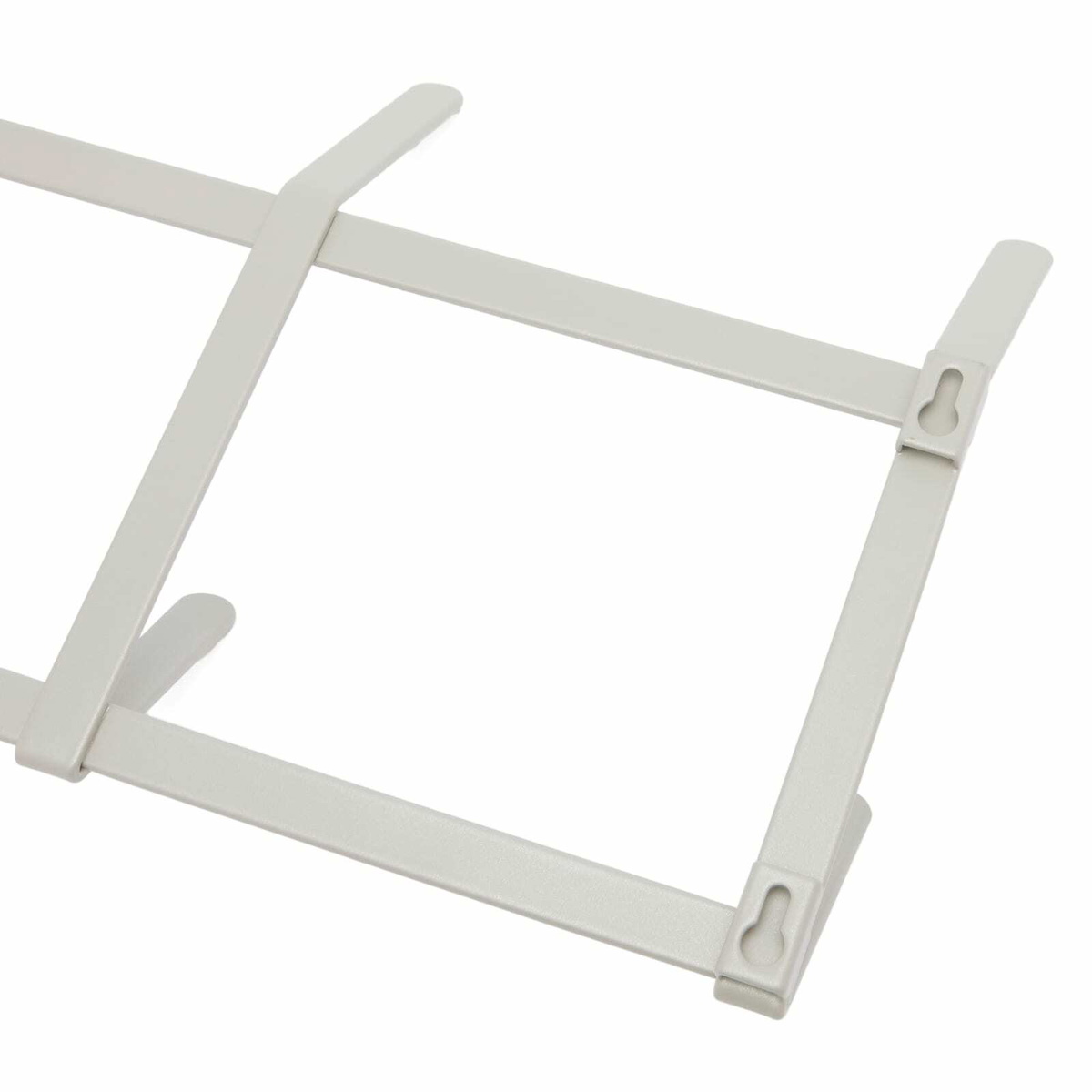 HAY Tape Coat Rack - Small in Metallic Grey 