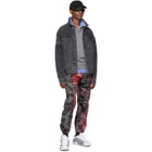 Palm Angels Black and Red Bandana Patchwork Aftersport Track Pants