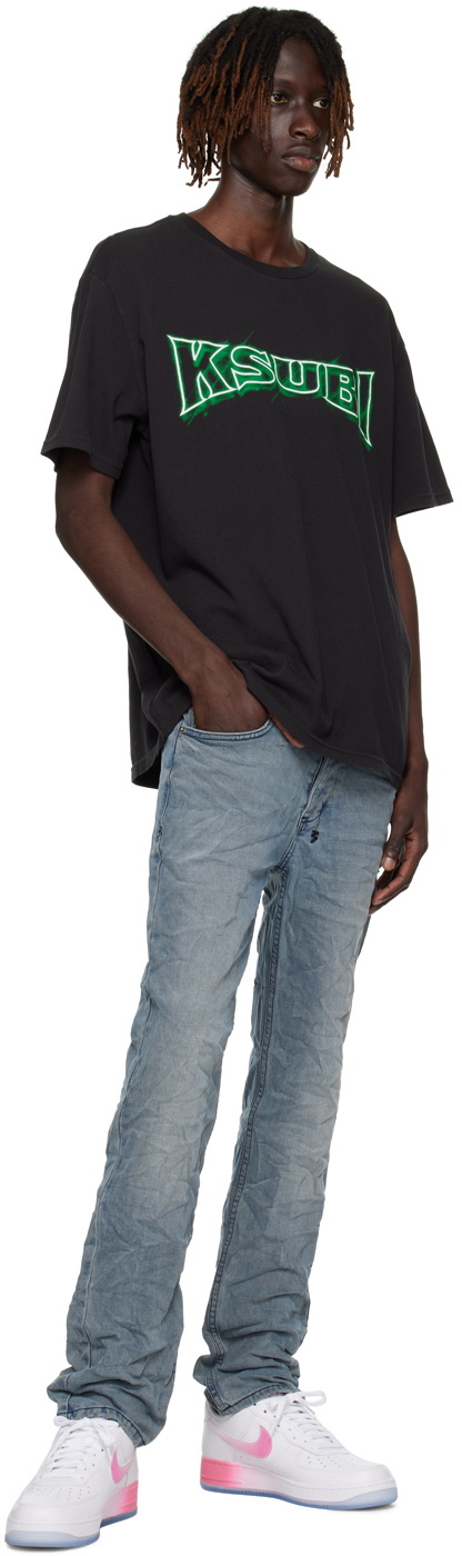 Ksubi Black Neon Kash T-Shirt
