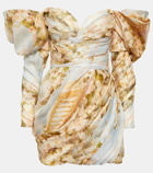Zimmermann Luminosity draped floral minidress