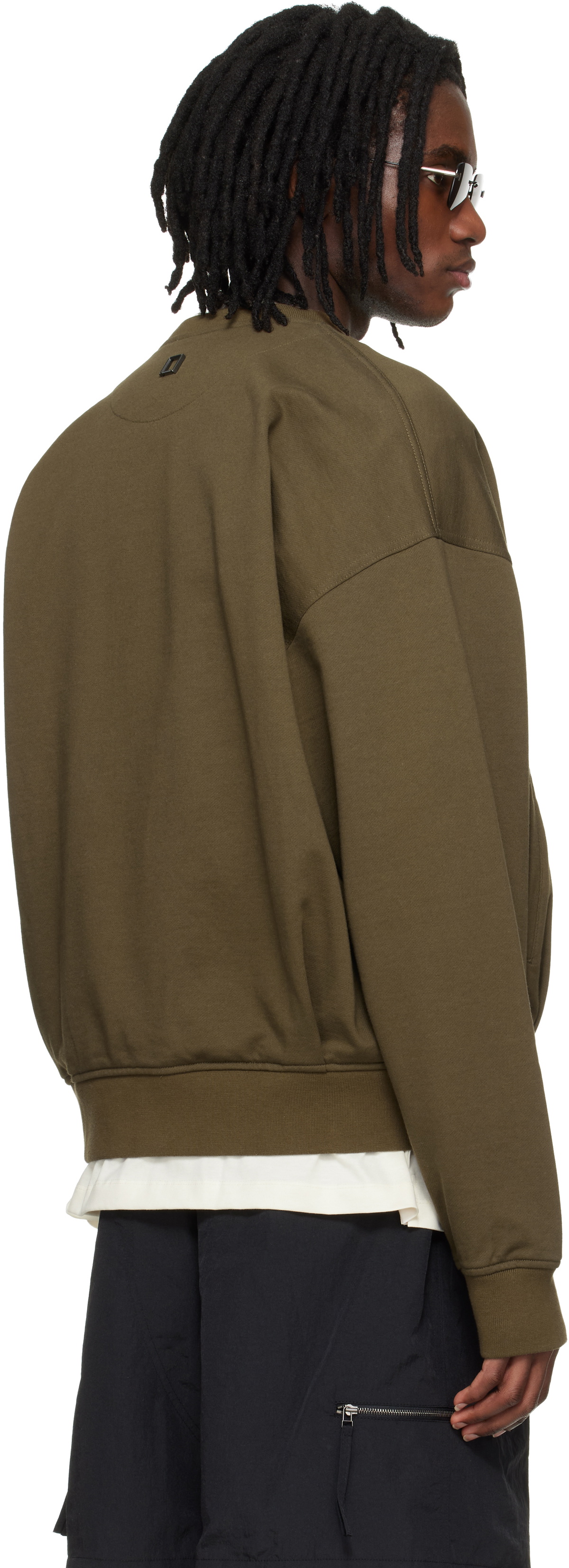 WOOYOUNGMI Khaki Cardigan Sweatshirt
