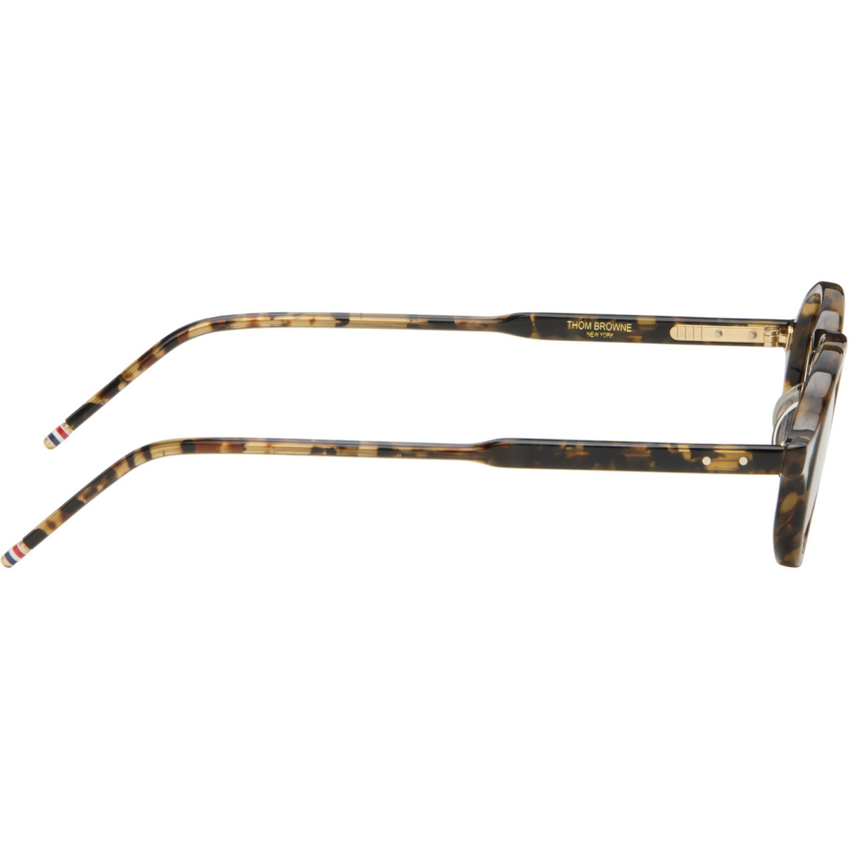 Thom Browne Brown Round Sunglasses