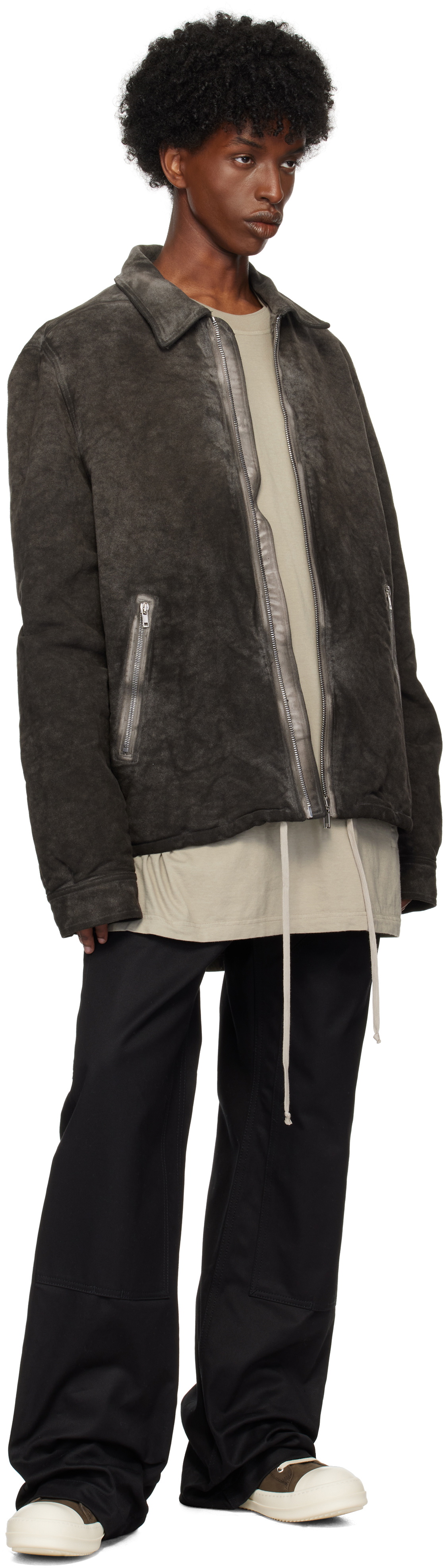 Rick Owens DRKSHDW Black Porterville Double Knee Geth Cut