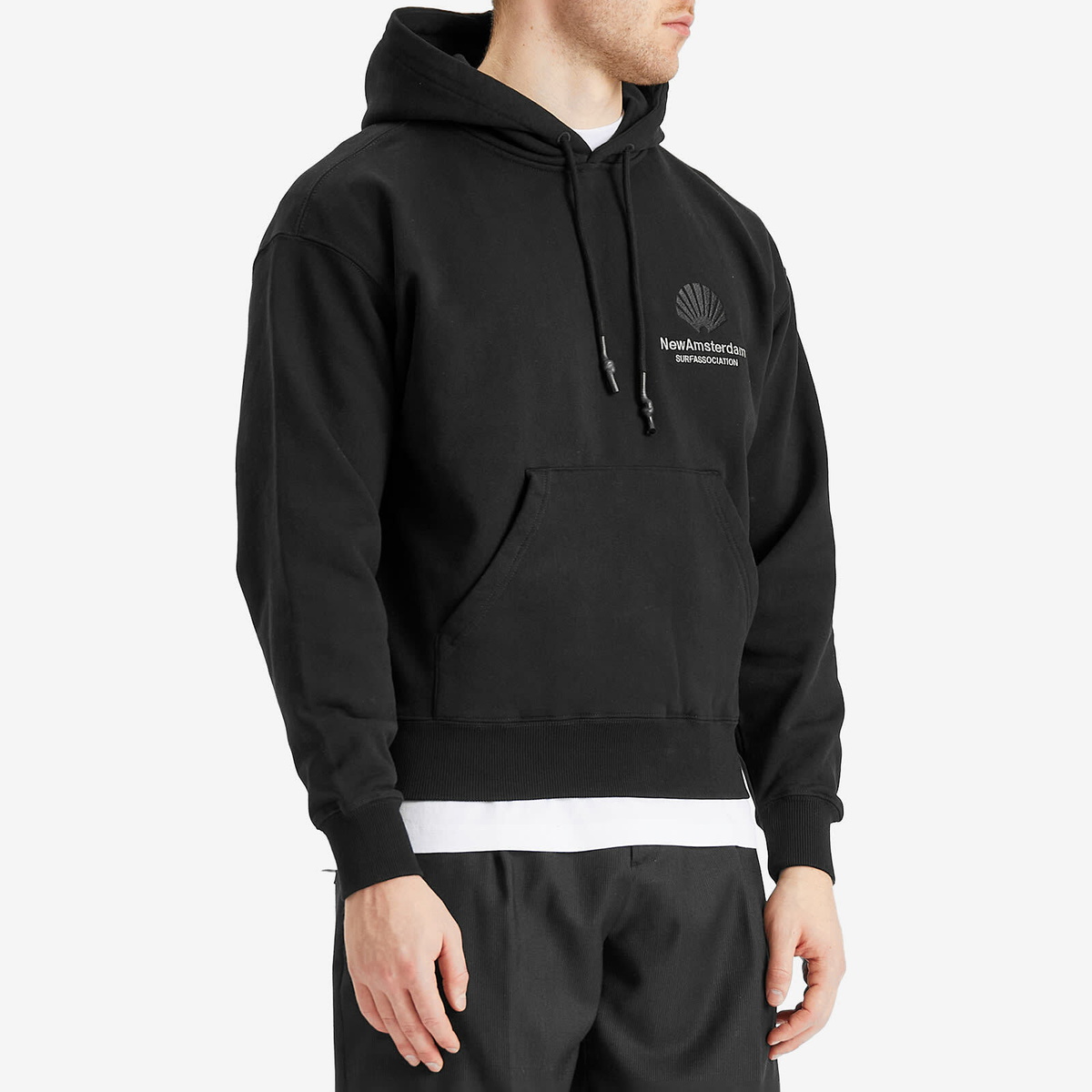New Amsterdam Surf Association Men's Logo Hoodie in Black