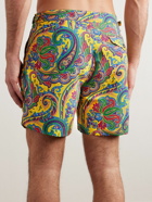 Polo Ralph Lauren - Monaco Straight-Leg Mid-Length Paisley-Print Swim Shorts - Yellow