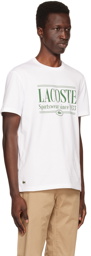 Lacoste White Graphic T-Shirt