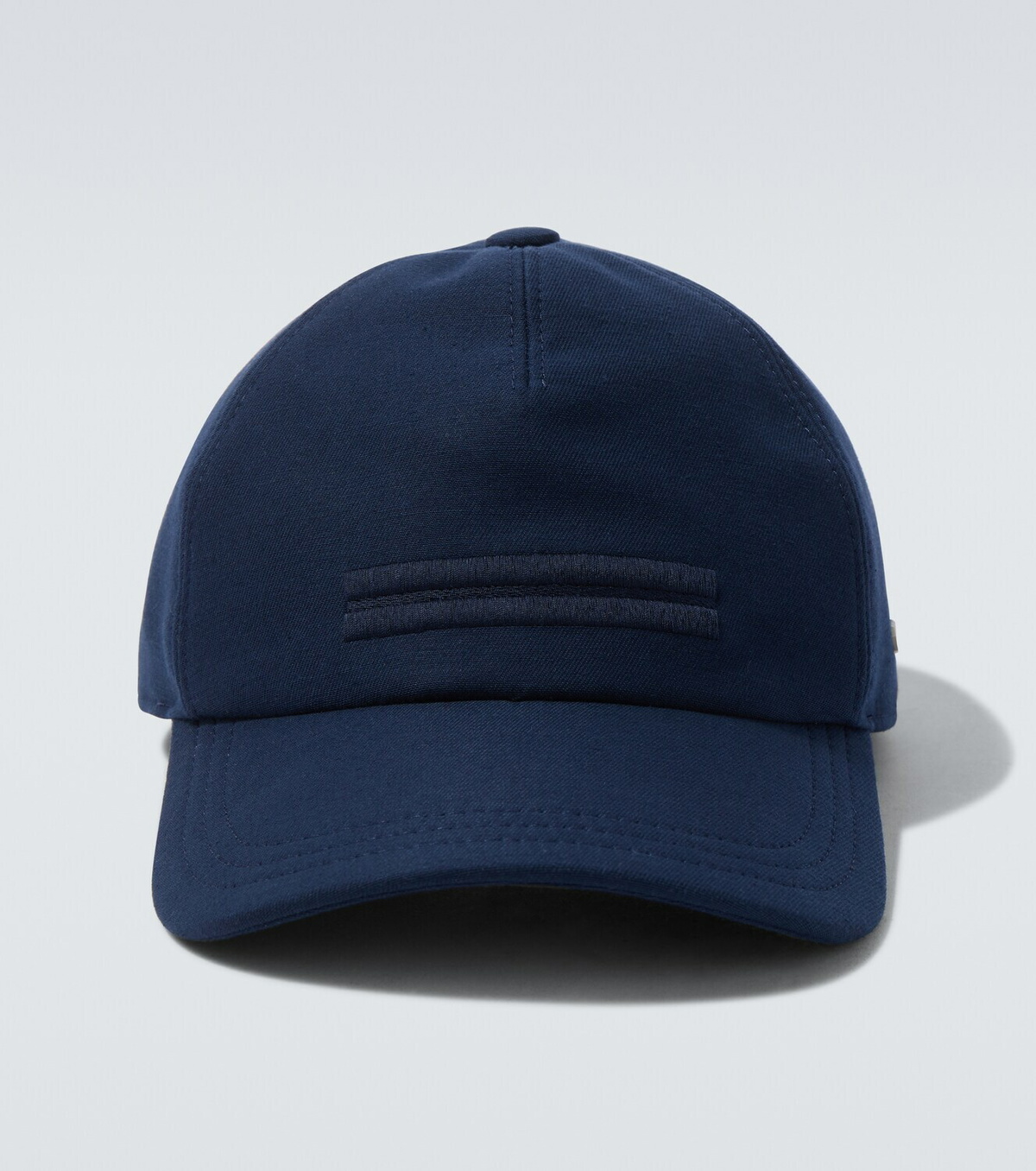 Zegna Embroidered cotton baseball cap