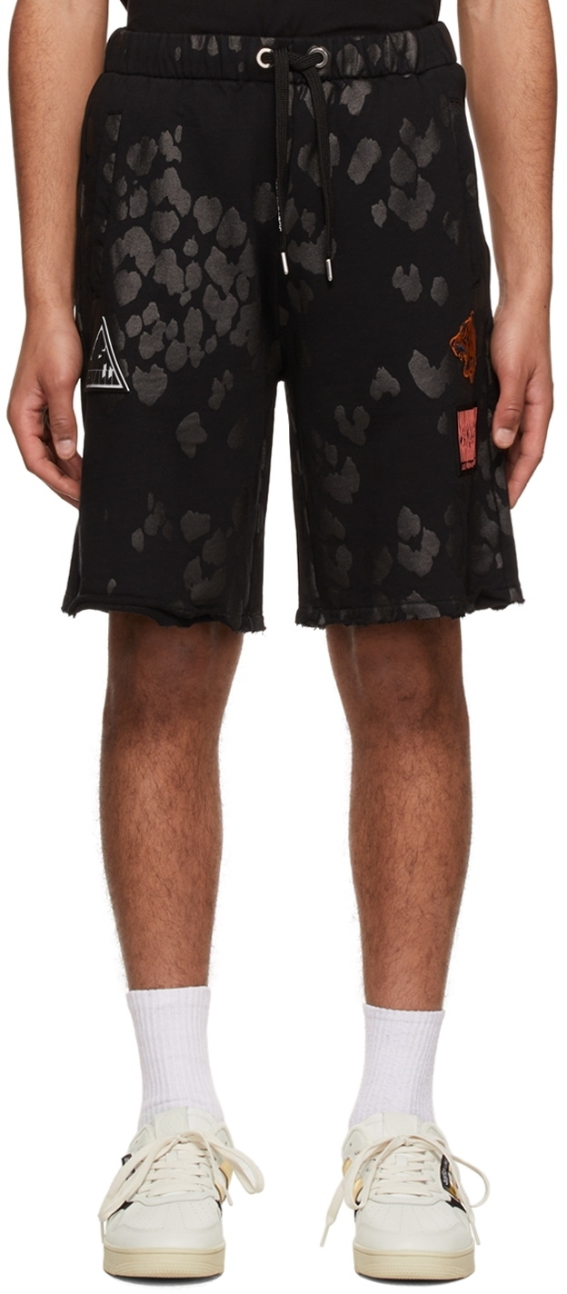 Just Cavalli Black Cotton Shorts