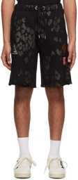Just Cavalli Black Cotton Shorts