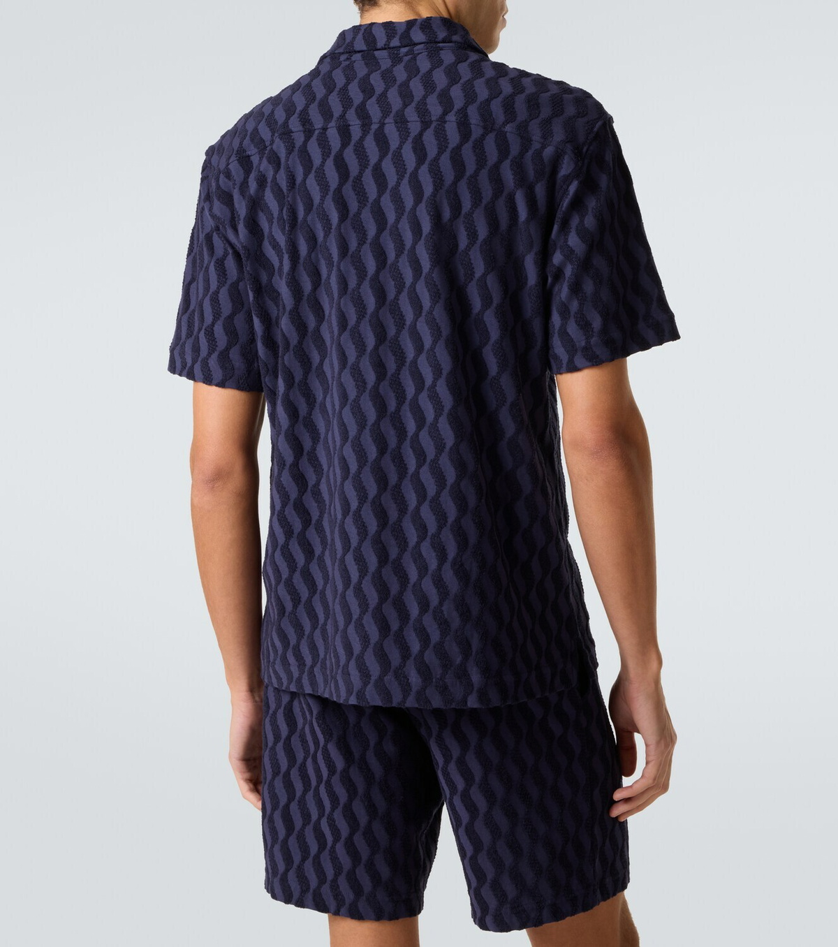 Frescobol Carioca Roberto cotton-blend terry cuban shirt