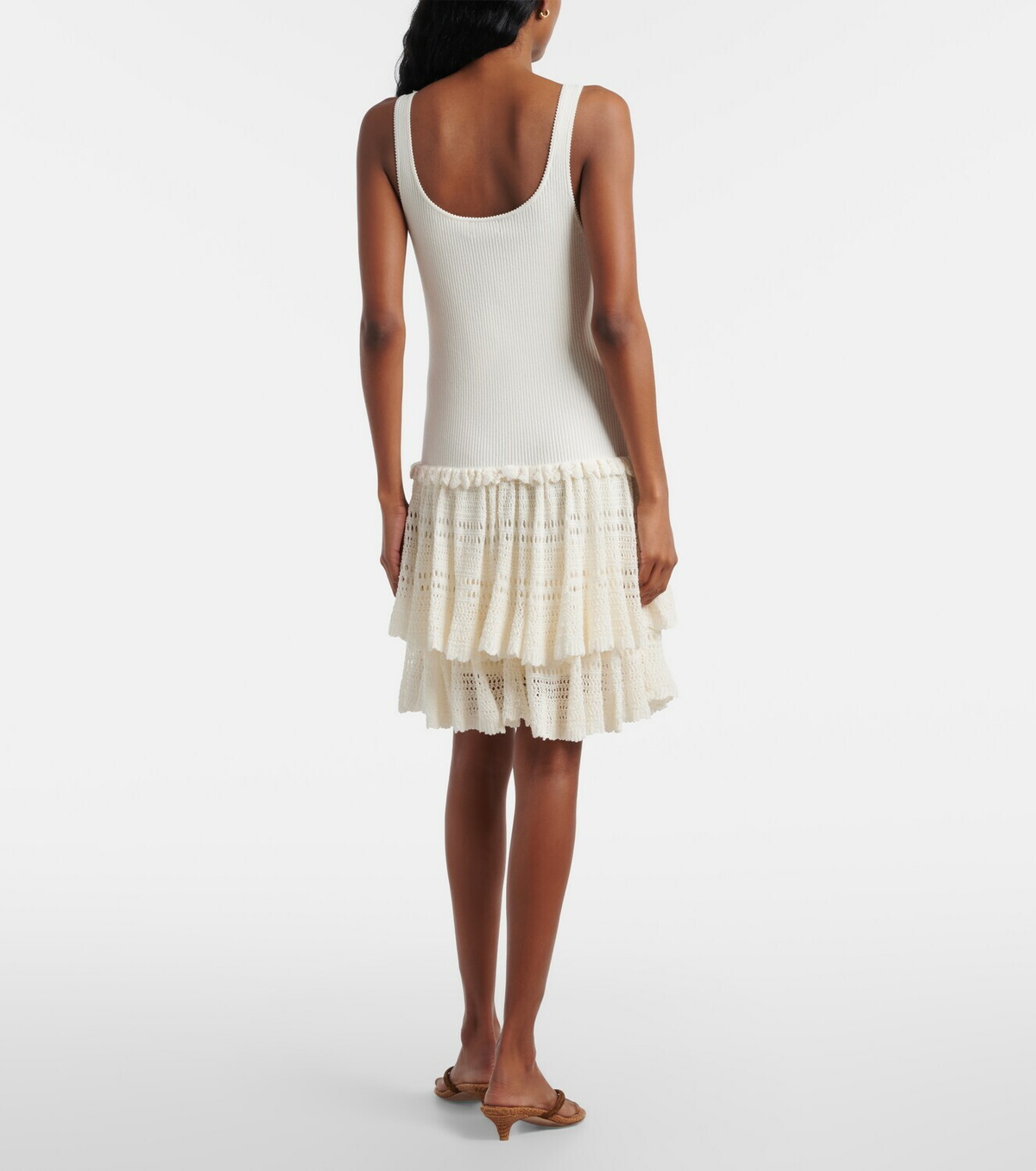 Polo Ralph Lauren Crochet ribbed-knit minidress